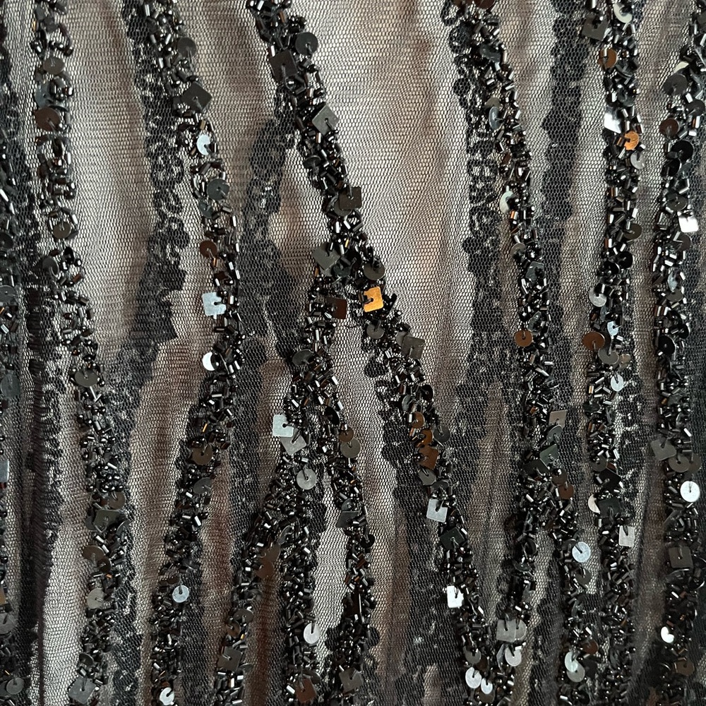 Marina Rinaldi Black Mesh Sequin Top - Size L - Picture 6 of 9